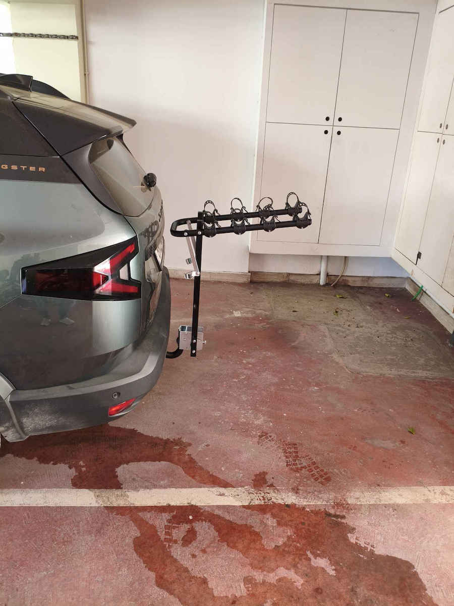 Peruzzo Arezzo 3 Car Bike Tow Hitch Rack for 2 Bikes