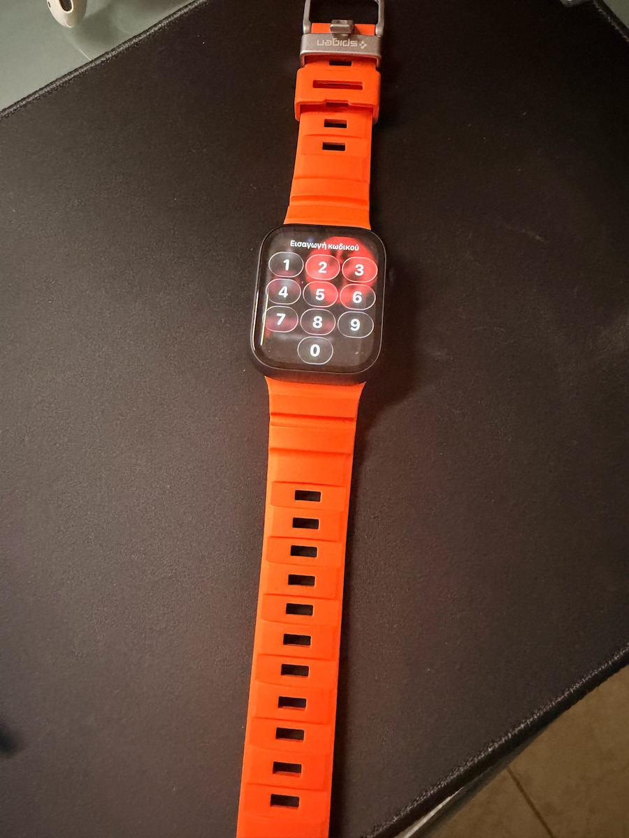 Spigen Λουράκι Σιλικόνης Πορτοκαλί