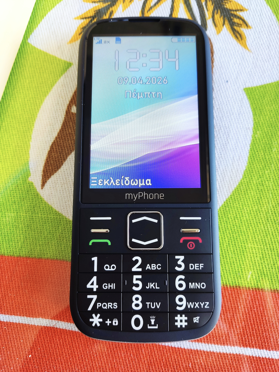 MyPhone Halo 4 LTE Dual SIM Κινητό με Μεγάλα Κουμπιά Μαύρο