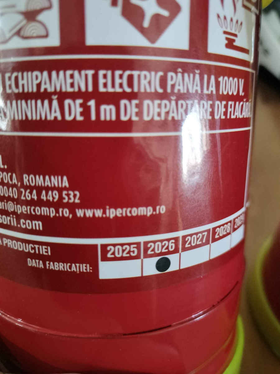 P1 Extinctor Auto Pulbere Uscată ABC 1kg