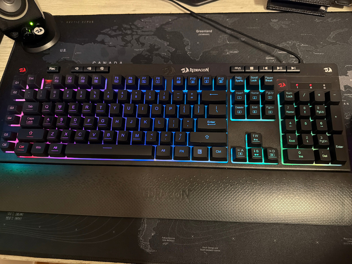 Redragon K512 RGB Shiva Gaming Πληκτρολόγιο με RGB φωτισμό (Αγγλικό US)