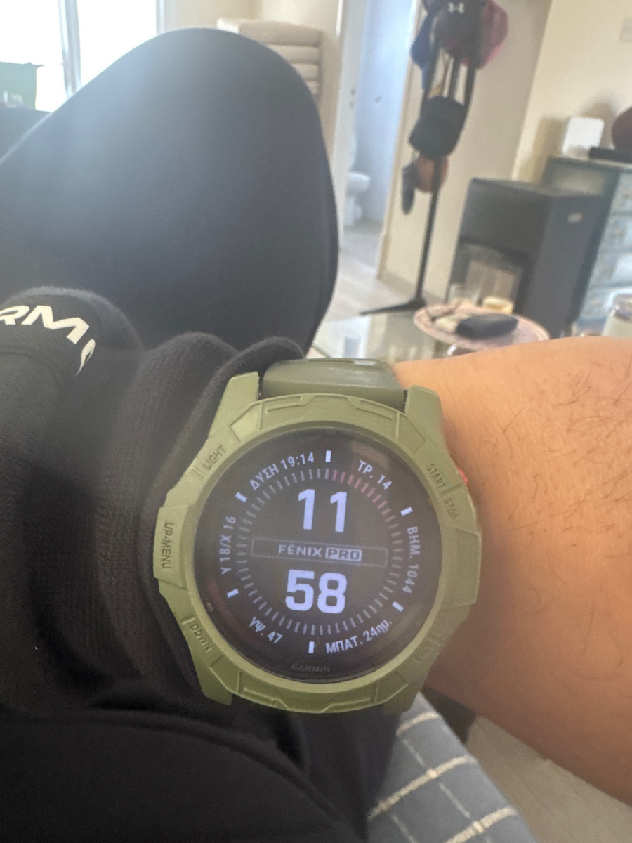 Garmin Fenix 7X Pro Solar Stainless Steel 51mm Waterproof Smartwatch with Heart Rate Monitor (Slate Grey with Black Band)