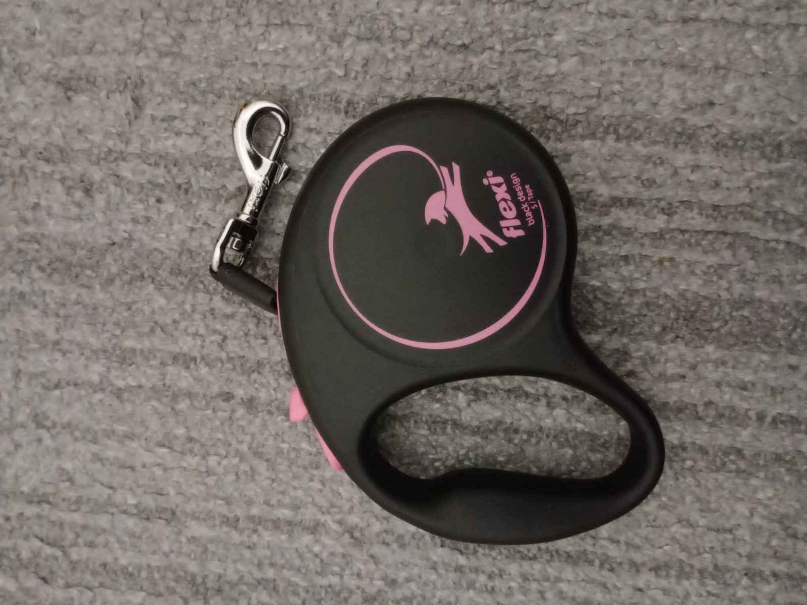 Flexi Pliabil Lesă/Cordon Câine Curea Design S Tape în culoarea Roz 5m până la 15kg