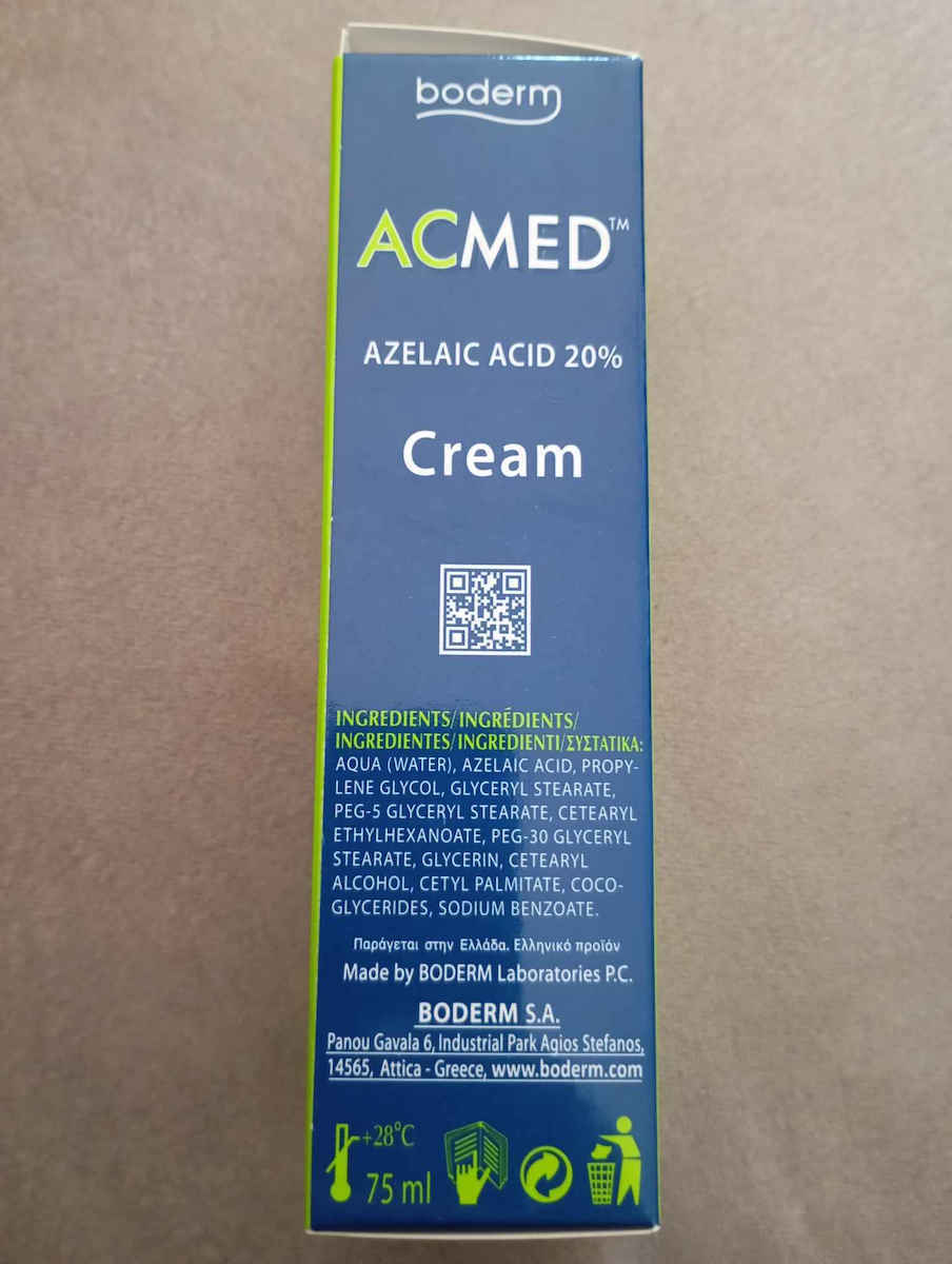 Boderm Acmed Azelaic Acid 20% 24ωρη Αναπλαστική Κρέμα Προσώπου κατά της Ακμής 75ml