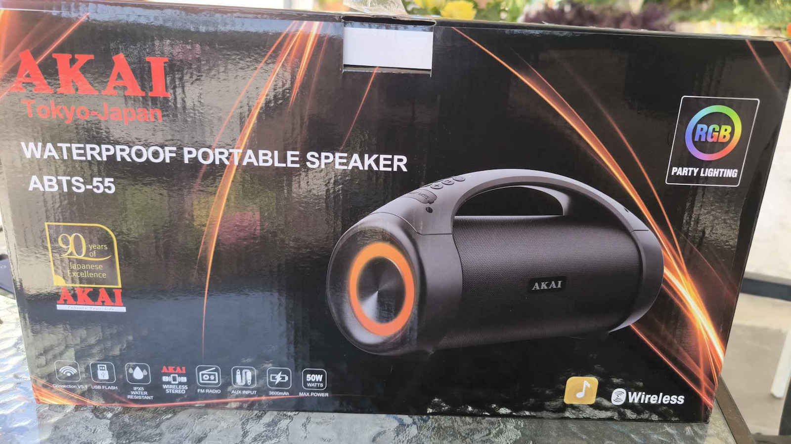 Akai Proffesional Wavestormer Ηχείο Bluetooth 110W με Διάρκεια Μπαταρίας έως 6 ώρες Μαύρο