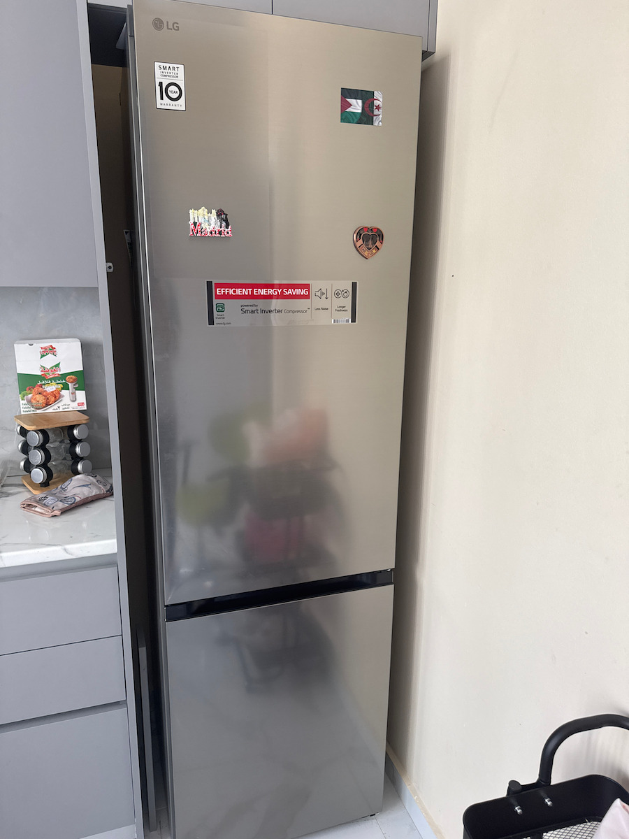 LG Ψυγειοκαταψύκτης 387lt Total NoFrost Υ203xΠ59.5xΒ68.2εκ. Ασημί GBV22L0EPY