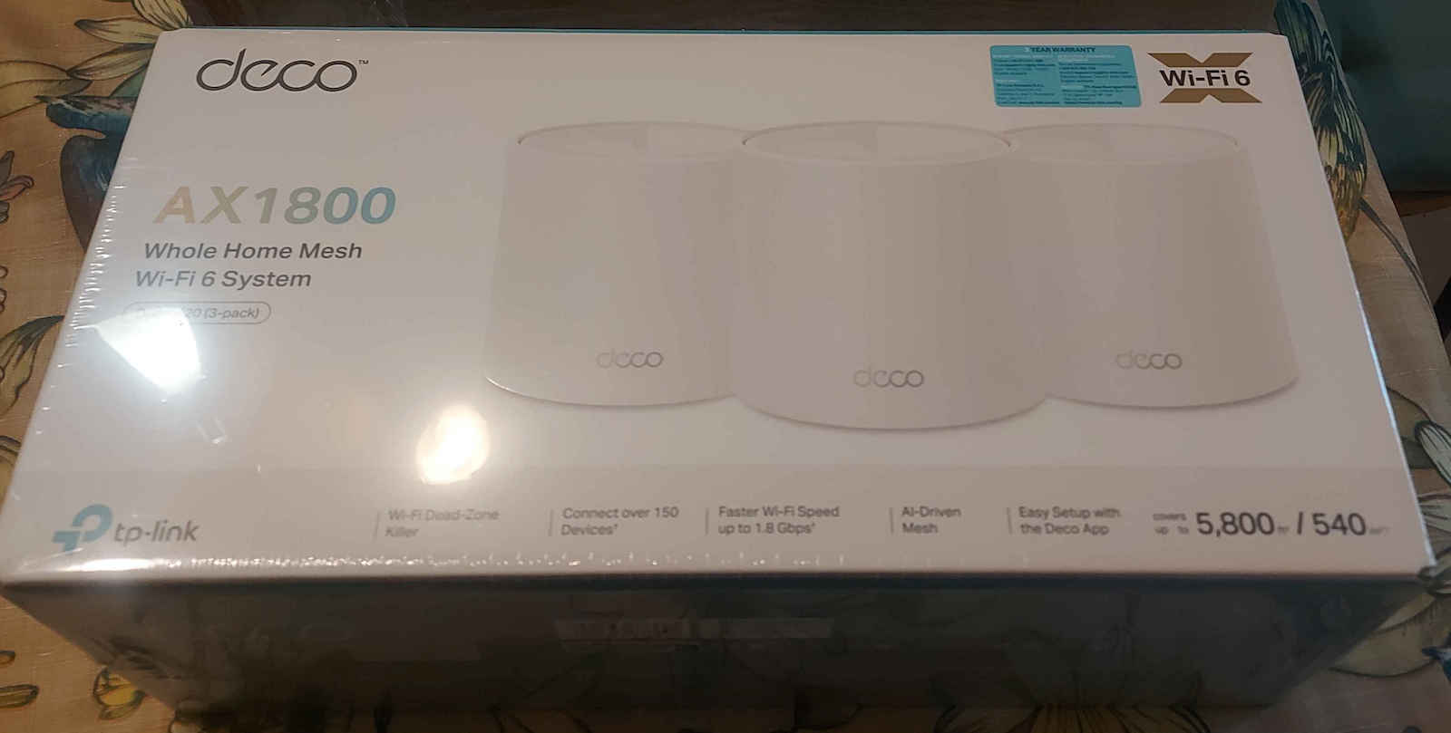 TP-LINK Deco X20 v3 WiFi Mesh Network Access Point Wi‑Fi 6 Dual Band (2.4 & 5GHz)