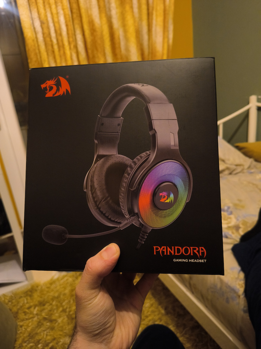 Redragon Pandora H350 RGB Over Ear Gaming Headset με σύνδεση USB