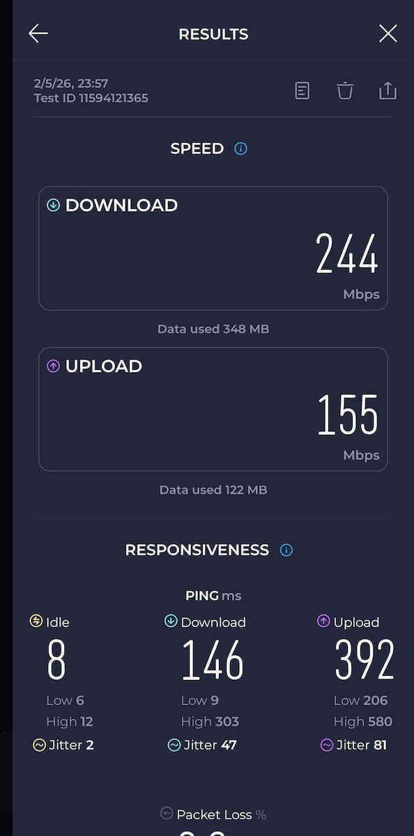Mercusys ME80X v1 WiFi Удължител Двулентов (2.4 и 5GHz) 3000Mbps