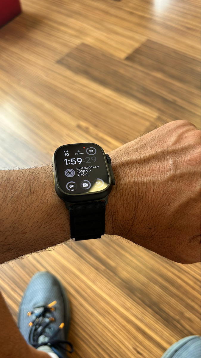 Spigen Wbf1 Strap Fabric Black Orange (Apple Watch 44/45/46/49 mm - Spigen)