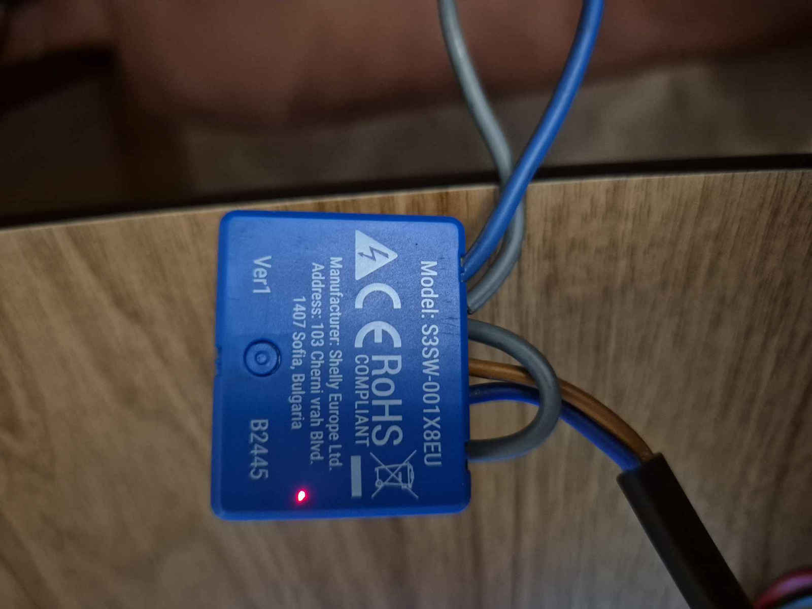 Shelly 1 Mini Gen 3 Интелигентен Превключвател 1 Канал Wi-Fi & Bluetooth 8A