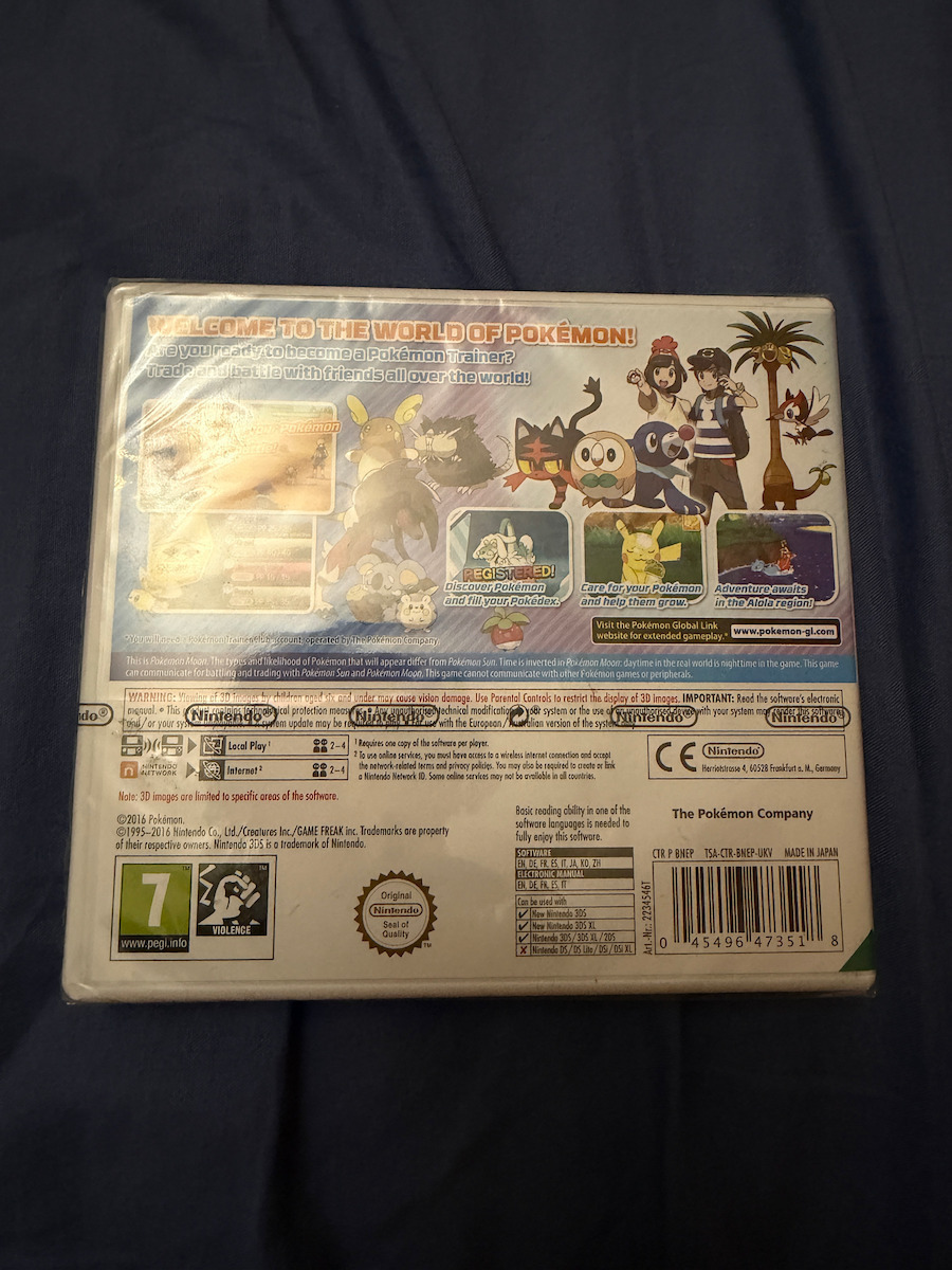 Pokemon Moon 3DS Game