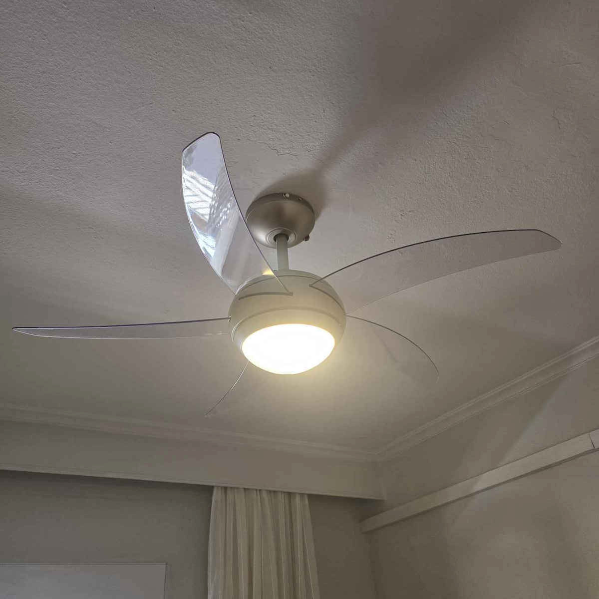 Gruppe L44001 Ανεμιστήρας Οροφής 112cm με Φως Ασημί