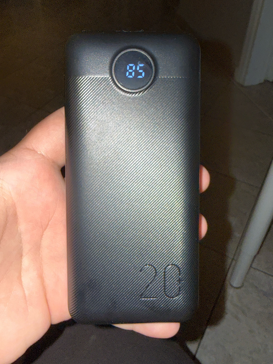 Veger L20S Power Bank 20000mAh 20W με 2 Θύρες USB-A και Θύρα USB-C Power Delivery / Quick Charge 3.0 Μαύρο