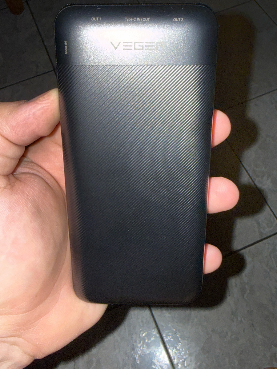 Veger L20S Power Bank 20000mAh 20W με 2 Θύρες USB-A και Θύρα USB-C Power Delivery / Quick Charge 3.0 Μαύρο