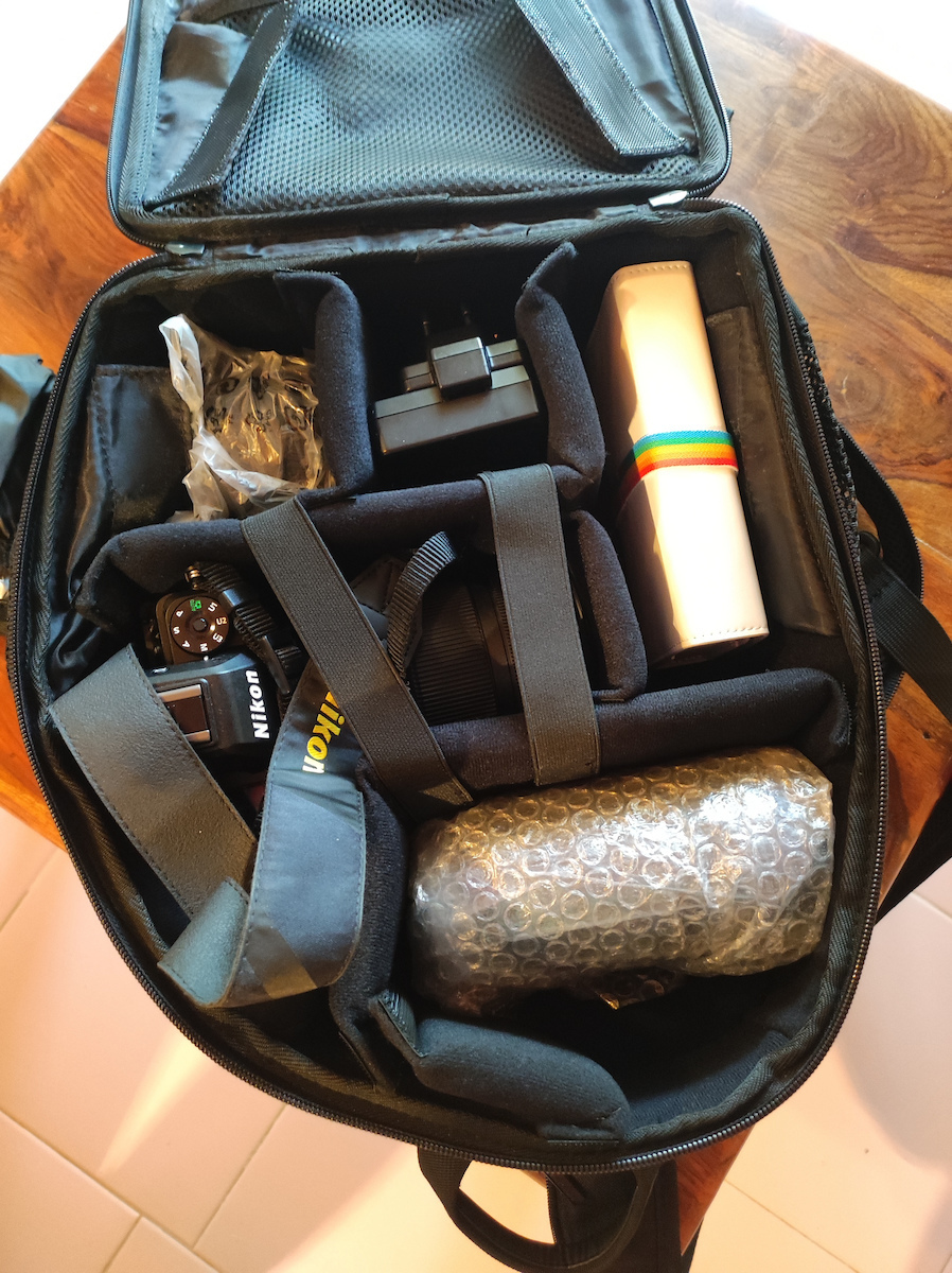 Cwatcun Fotorucksack Schwarz
