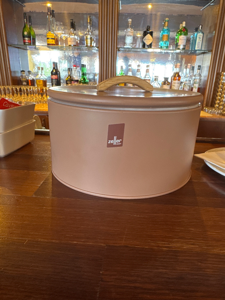 Vase General Use with Airtight Lid Metallic Pink 21.5x21.5x14cm
