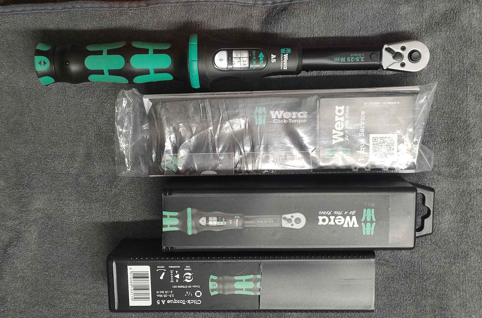 Wera Δυναμόκλειδο Καρέ 1/4" Ροπής 2.5-25 Nm με Μήκος 29εκ.