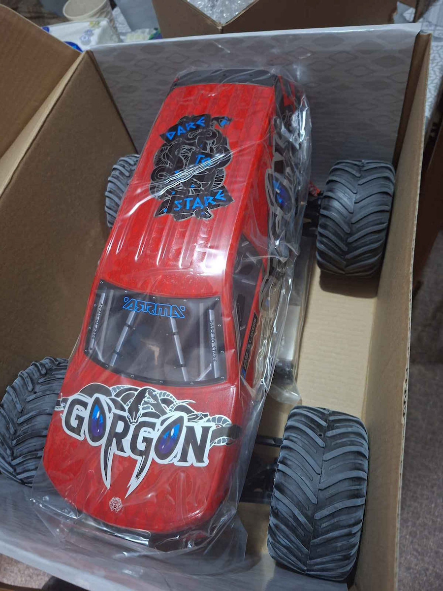 Arrma Gorgon 4X2 Mega 550 Τηλεκατευθυνόμενο Αυτοκίνητο Monster Truck 2WD Κόκκινο