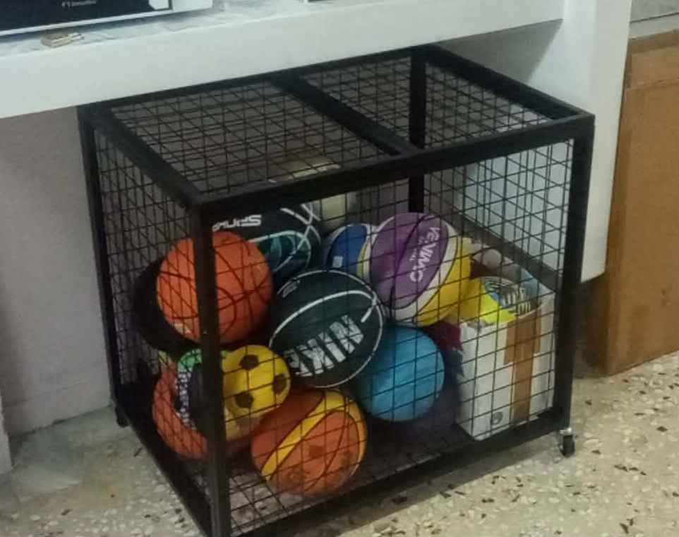Lockable Ball Storage Cart Vevor Indoor Outdoor Space Ql363026yctjw44ktv0