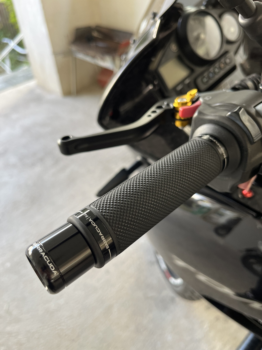 Barracuda Mânere Moto Basic Ring Street în Culoare Neagră