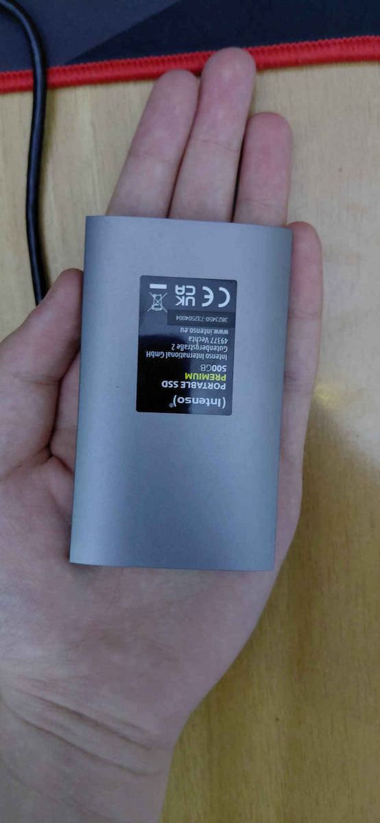 Intenso Premium Edition USB 3.2 External 1.8" SSD 500GB Charcoal