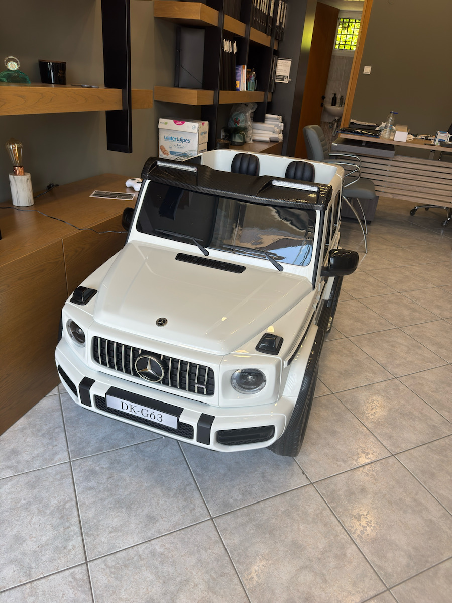Mercedes AMG Διθέσιο με Τηλεκοντρόλ Licensed 24 Volt Λευκό για 2+ Ετών