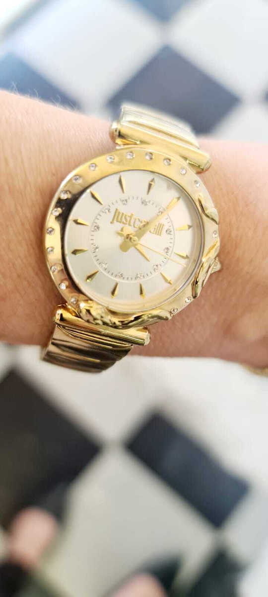 Just Cavalli Women's Watch with Gold Metal Bracelet