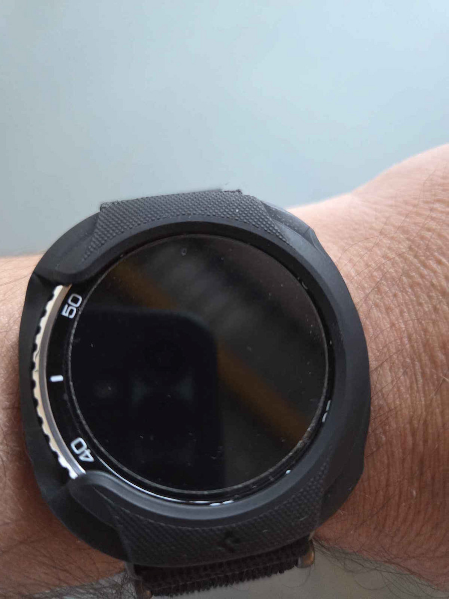 Spigen EZ Fit Tempered Glass for the Samsung Galaxy Watch 8 Classic 46mm, Spigen 2pcs AGL09877