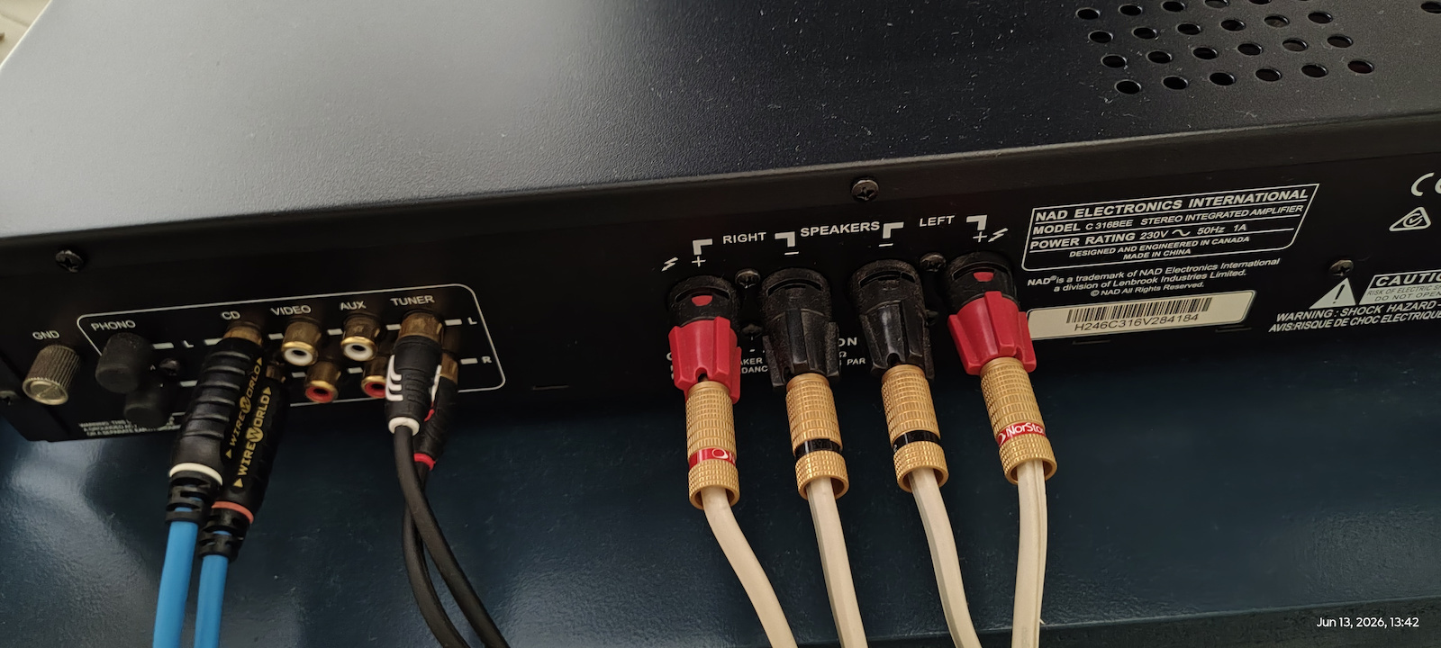Nad C 316BEE V2 Ολοκληρωμένος Ενισχυτής Hi-Fi Stereo 60W/4Ω 45W/8Ω Μαύρος