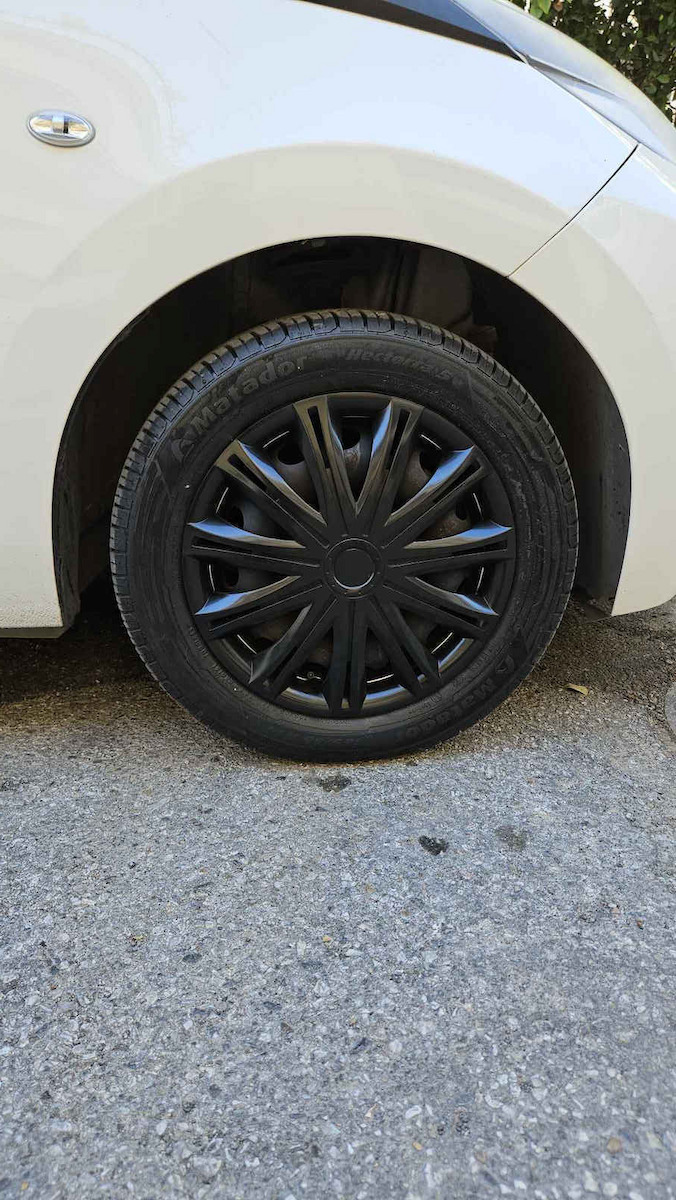 Versaco Σετ Τάσια Αυτοκινήτου Spark Bl Black 4τμχ 14" Μαύρο