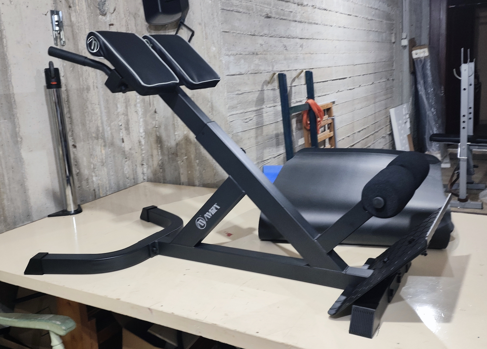 AMILA Adjustable Workout Bench Dorsal Ασημί