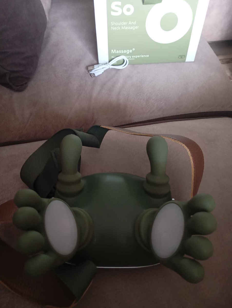 Massage Device Shiatsu for the Neck, the Head, the Back, the Legs & the Hands with Heating Function