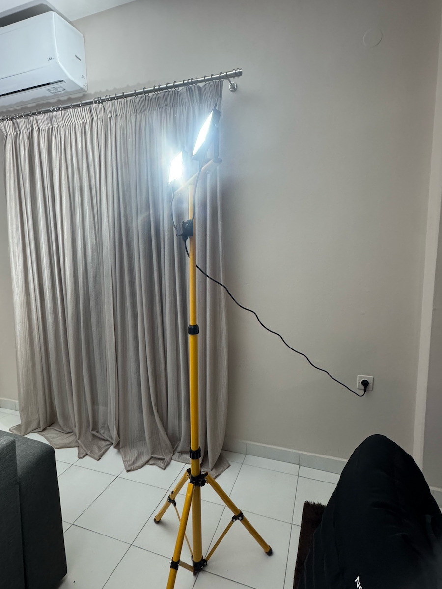 Led Projector 2 X 50 W Telescopic Tripod Cool White 6500 K Keltin K02053