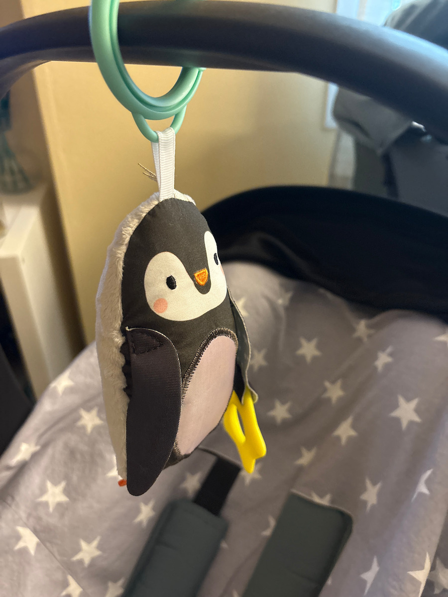 Taf Toys Pendant Toy for Car with Teether Prince the Penguin for 0++ Months 12305