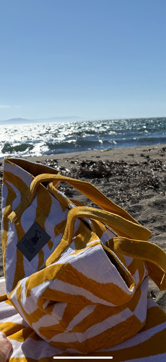 Greenwich Polo Club Fabric Beach Bag Yellow