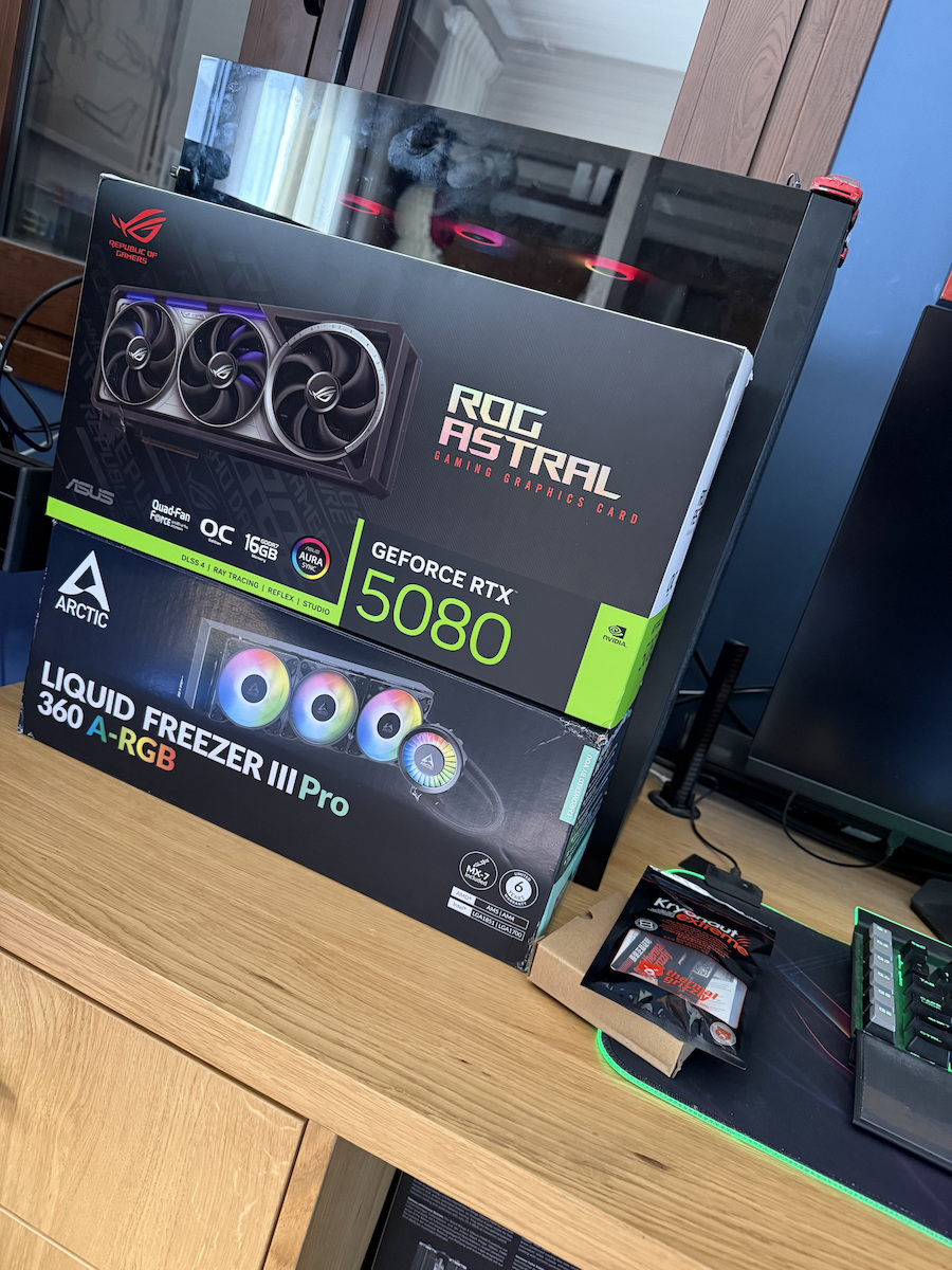 Asus GeForce RTX 5080 16GB GDDR7 ROG Astral OC Edition Κάρτα Γραφικών