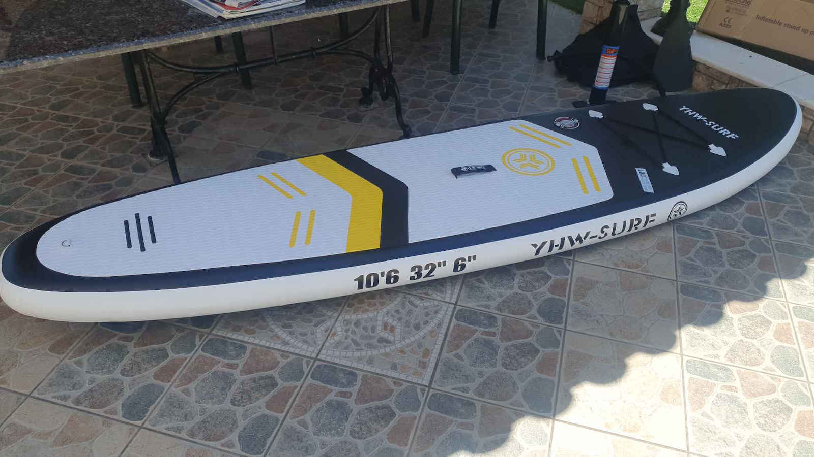Homeone Aufblasbar SUP Board mit Länge 3.2m Blau