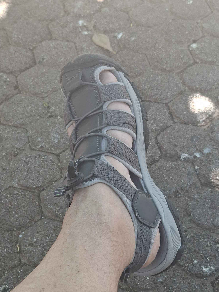 Ανδρικά Σανδάλια σε Γκρι Χρώμα
