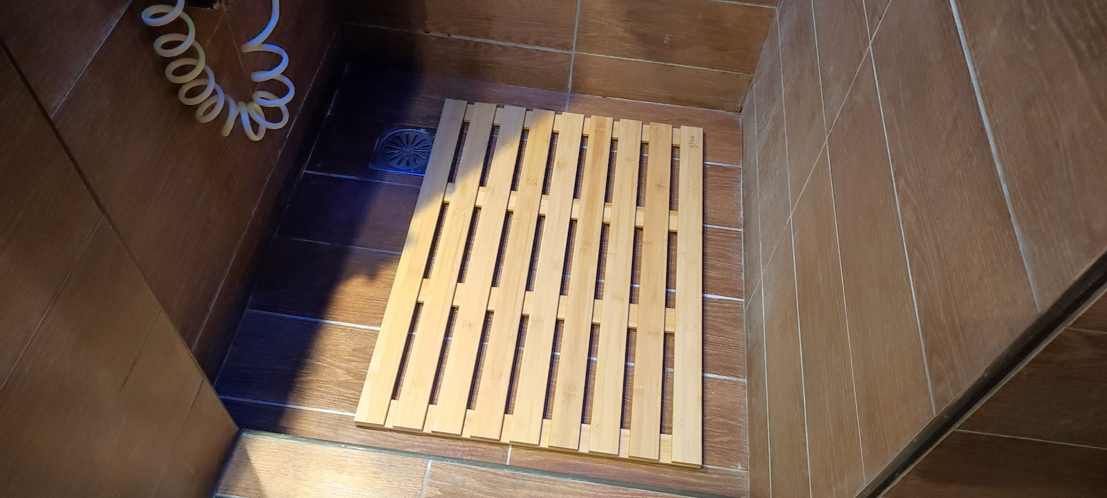 5Five Rutschfest Badematte Hölzernes Rechteckig 174673 Braun 68x50cm