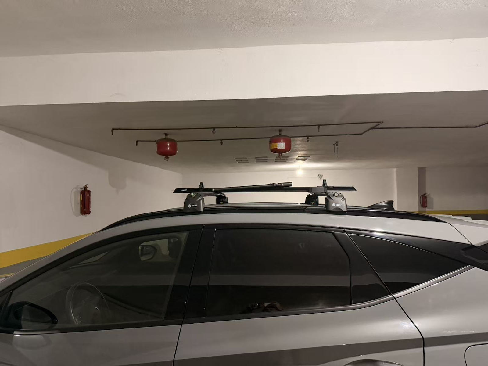 Turtle Μπάρες Οροφής Αλουμινίου 100εκ. για Hyundai Tucson 2020+ (Σετ με πόδια) Μαύρες