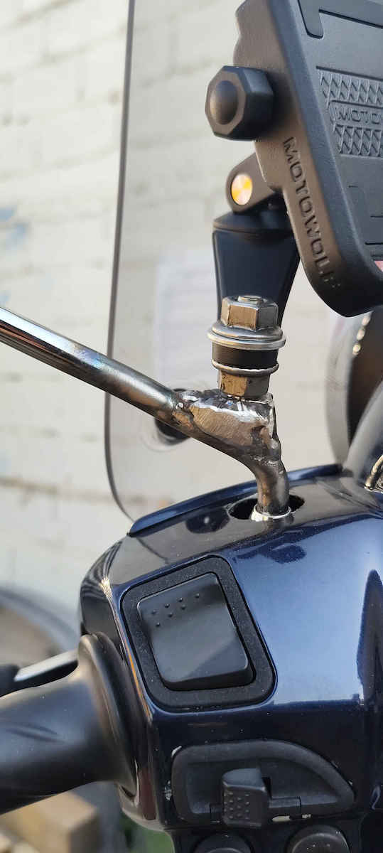 Motowolf Mount Phone Motorcycle with Adjustable Arm 3.5-6.5" for Mirror