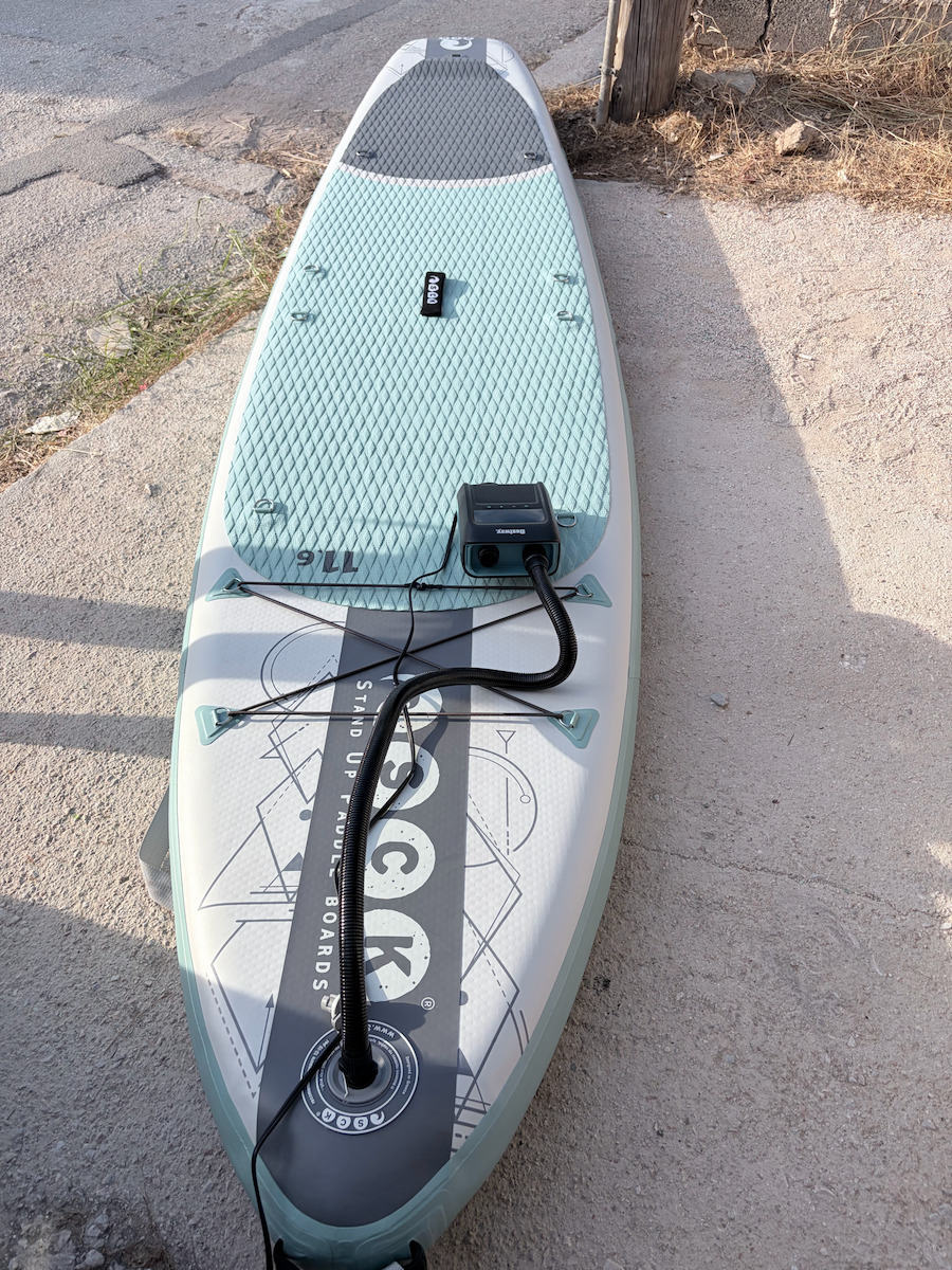 SCK Mare Nero 11.6 Φουσκωτή Σανίδα SUP / Kayak με Μήκος 3.5m Μαύρη