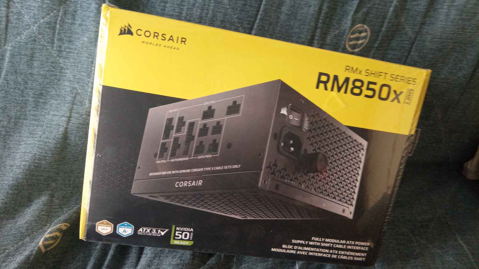 Corsair RM850x v2 rev. 2.0 850W Black Computer Power Supply Full Modular Cybenetics Gold