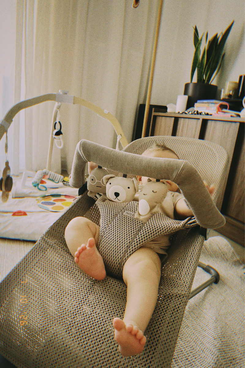 BabyBjorn Ръчен Релакс Бебе Balance Soft Mesh Dusty Pink Mesh за Дете до 13кг