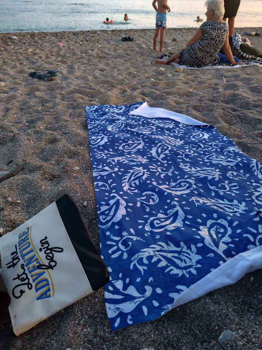 Miami Beach Beach Towel Orange 70x150cm.
