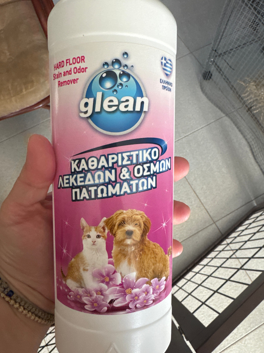 Glean Glean Flüssig für Geruchs- und Fleckenentfernung Hunde mit Blumen Duft 750ml