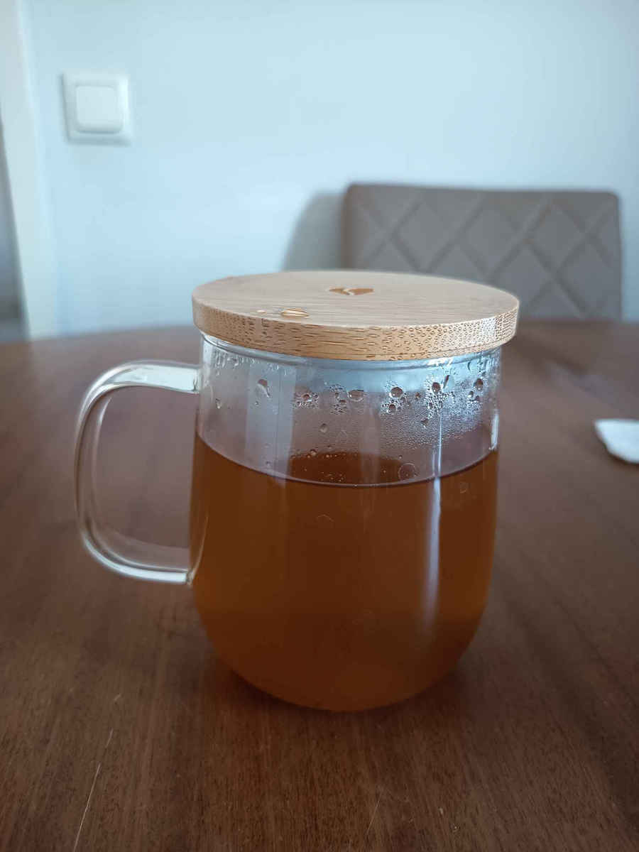 Navaris Κούπα Γυάλινη με Καπάκι Διάφανη 500ml