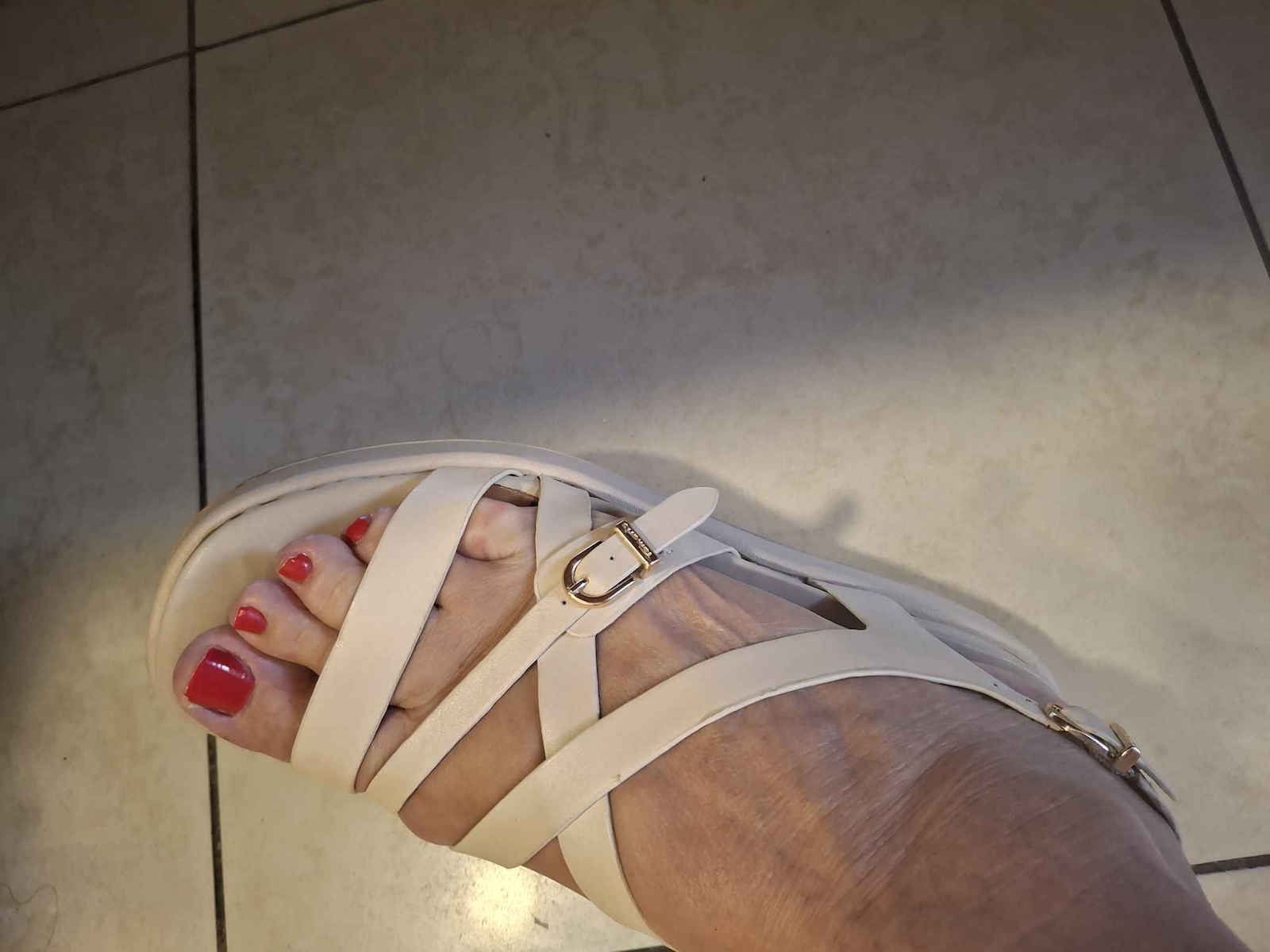 Sommer Damenplattformen Tabac Braun