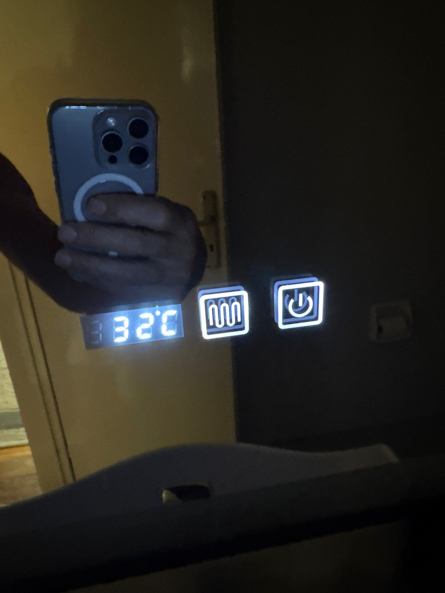 Καθρεφτης Μπανιου Led Αφης Mirrorlux Elora S-4657b Ορθογωνιος 800χ600mm Μαυρος